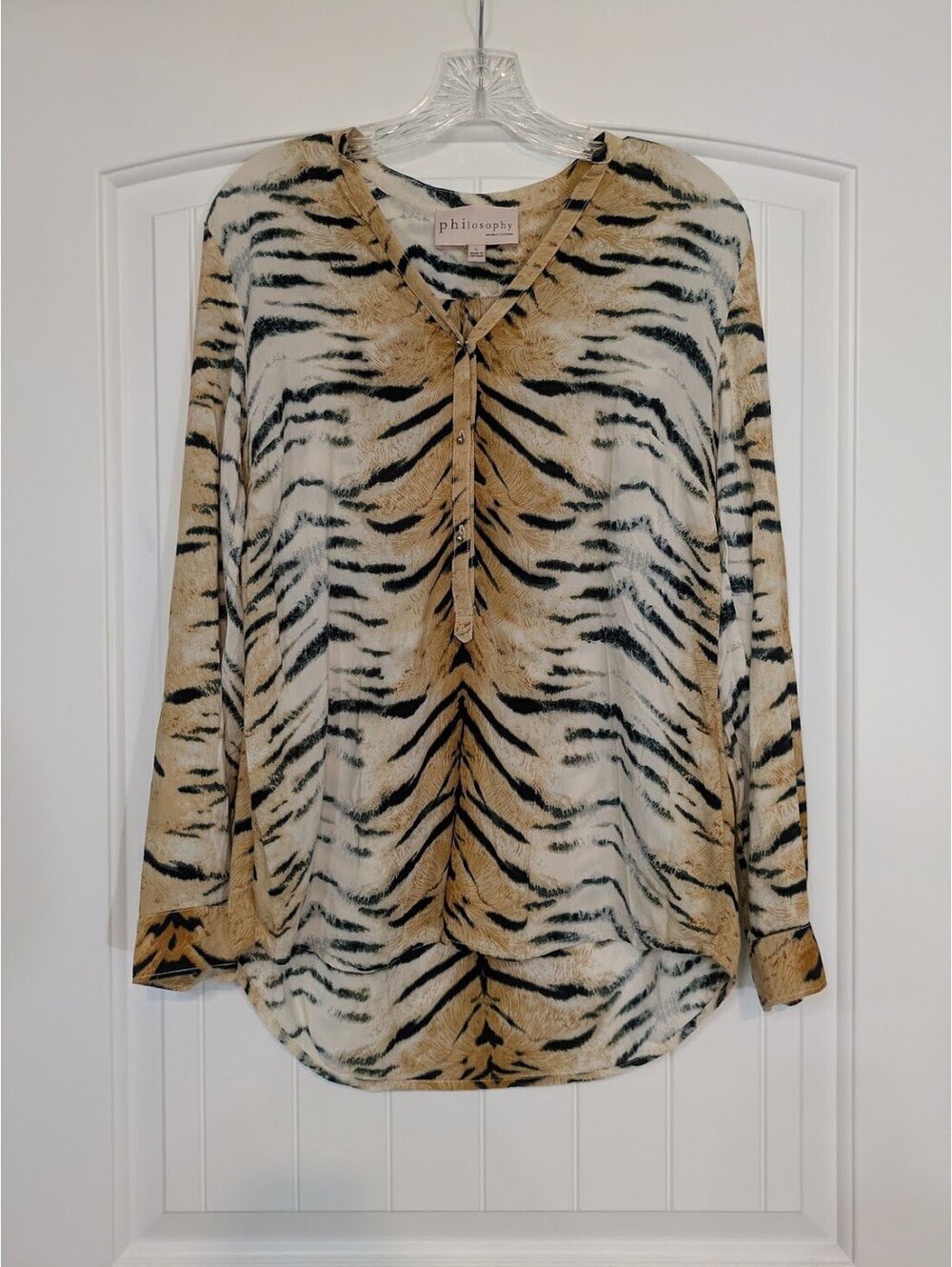 Philosophy Tiger Stripe Lightweight Top Large GUC